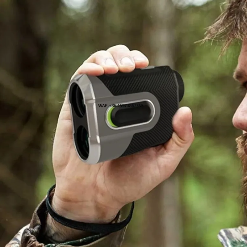 Telémetro de 600m con Bloqueo de Pendiente, Bloqueo de Mástil, Óptica de Alta Definición Magnética USB-C, para Competición