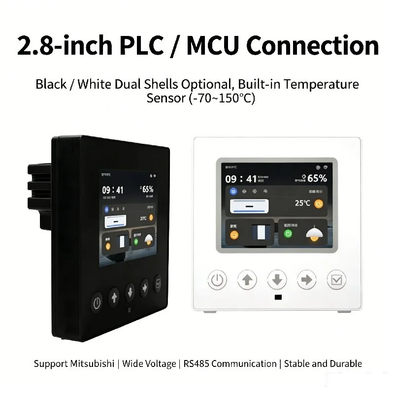 

AMT series, 2.8-inch L320X240 resolution display, DC9-30V, 16Mbyte SPI NOR Flash, 485 communication, resistive touch;