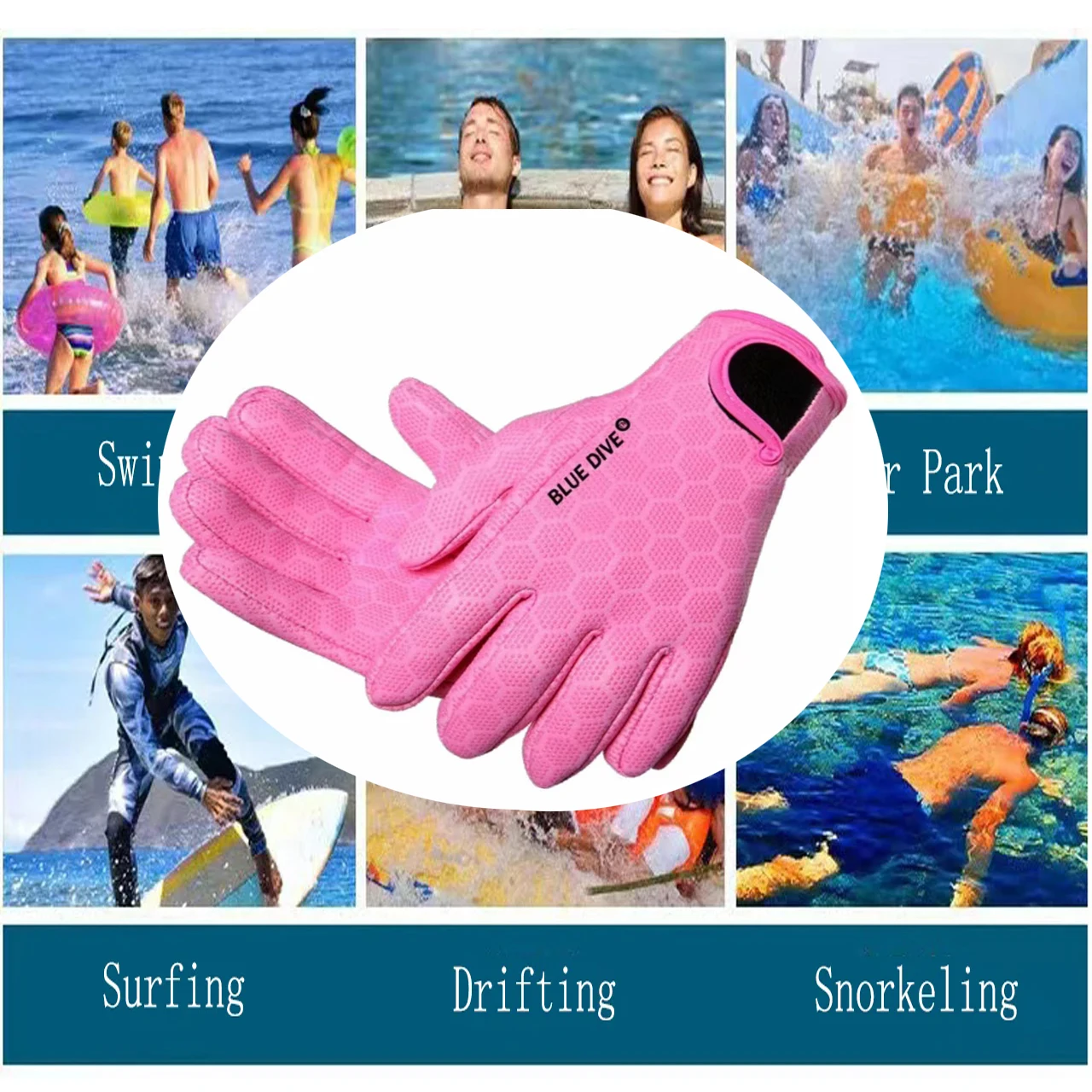 Guantes de neopreno para buceo y surf de 1,5mm, finos, resistentes al desgaste, antideslizantes, para snorkel, deriva, natación de invierno, tabla de Paddle, guantes de agua