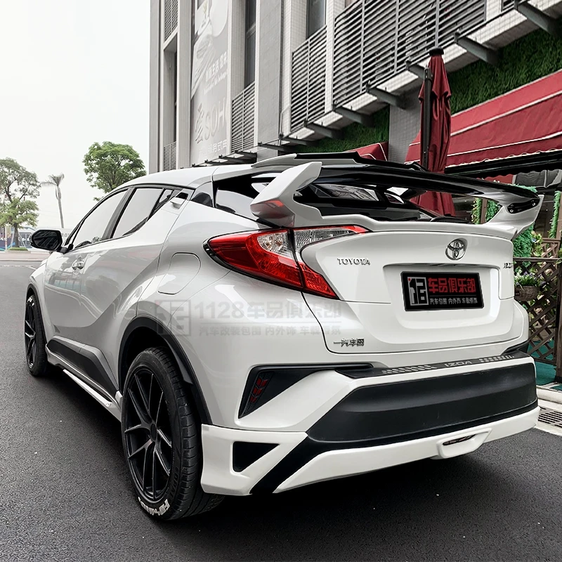 Car Styling High Quality ABS Plastic Unpainted Color Rear Spoiler Trunk Lip Wing For Toyota CHR C-HR 2016 2017 2018 2019