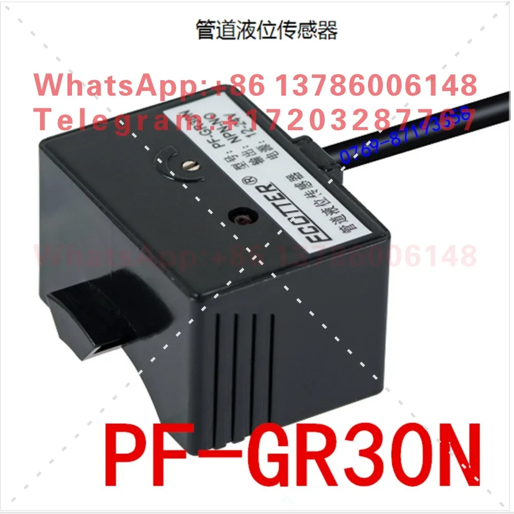 Original ECOTTER Capacitive Pipeline Liquid Level Proximity Switch PF-GR30N Three-Wire NPN Normally Open Genuine Guarantee