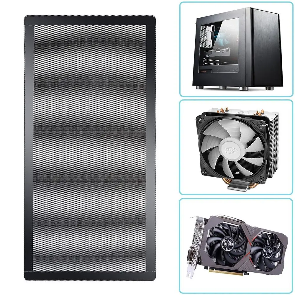New PVC Dust Filter Cover Black Magnetic Frame PC Cooler Filter 120mm/140mm PC Fan Dust Mesh Computer Cooler Fan