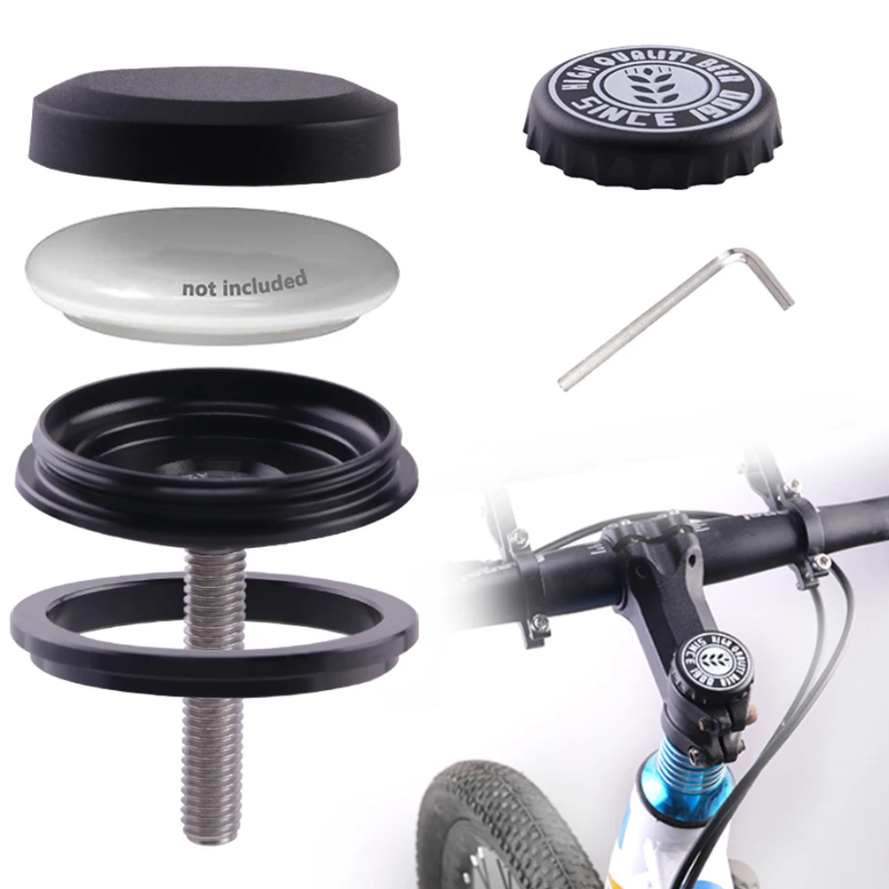 Penutup Headset Sepeda Anti Maling, Penutup Headset Sepeda Tahan Air, Aksesori Pelindung untuk Penyimpanan Airtag