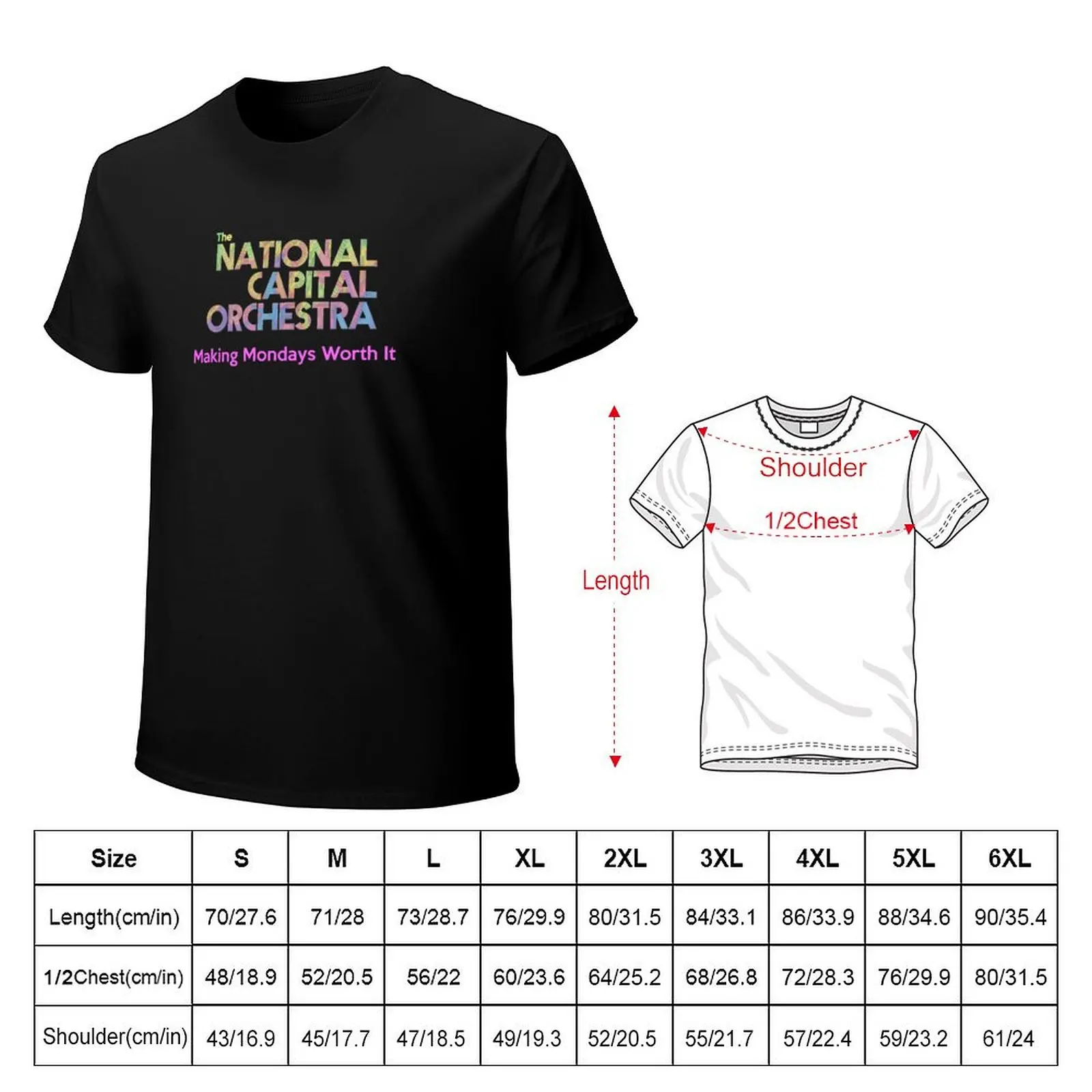 National Capital Orchestra NCO 2023 Making Mondays Worth ItLogo T-Shirt Holiday Outdoor T-Shirt