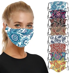 Cashew print protection can wash dust-proof anti-haze cloth adjustable ear hanging cotton cloth mask  KZ67