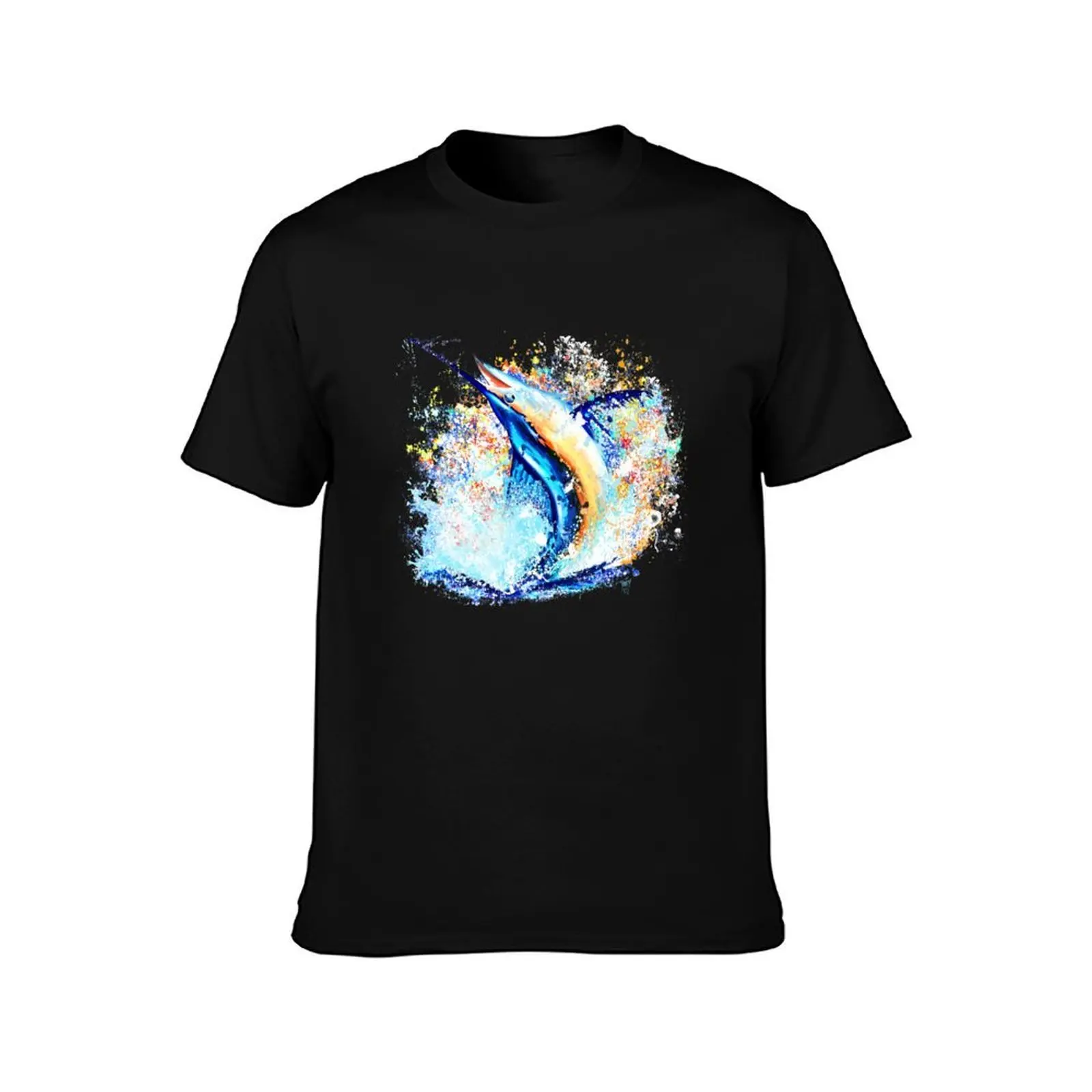 Mary Tracy - Marlin Impression T-Shirt Soft Anti-Shrink Cotton Tee