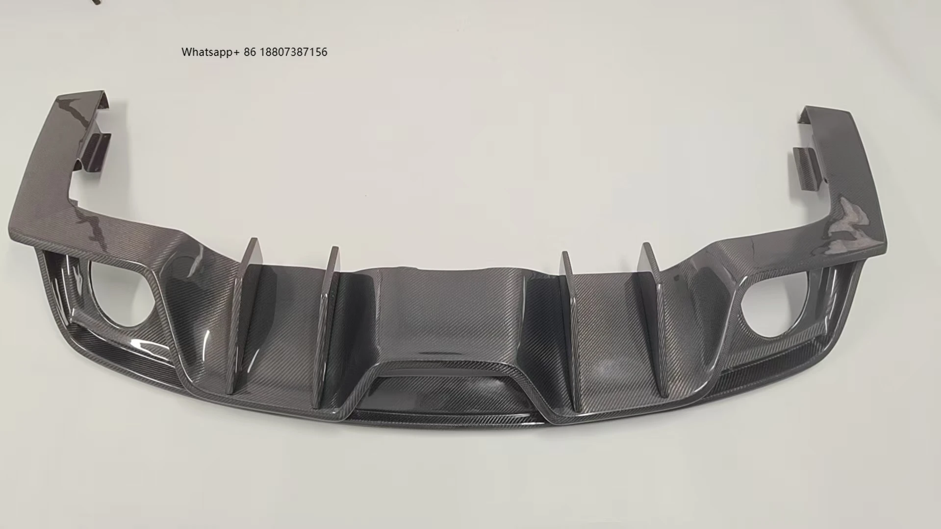 

High Quality AC Style Carbon Fiber Rear Diffuser forMustang Rear Bumper Splitter Lip 2015-2017 / 2018-2023