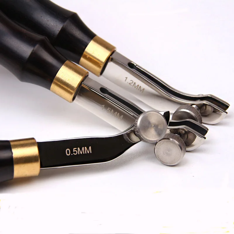 

Leather Edge Line Manual DIY Adjustable Stainless Steel Leather Edge Craft Tools Leather Working Punching Tools