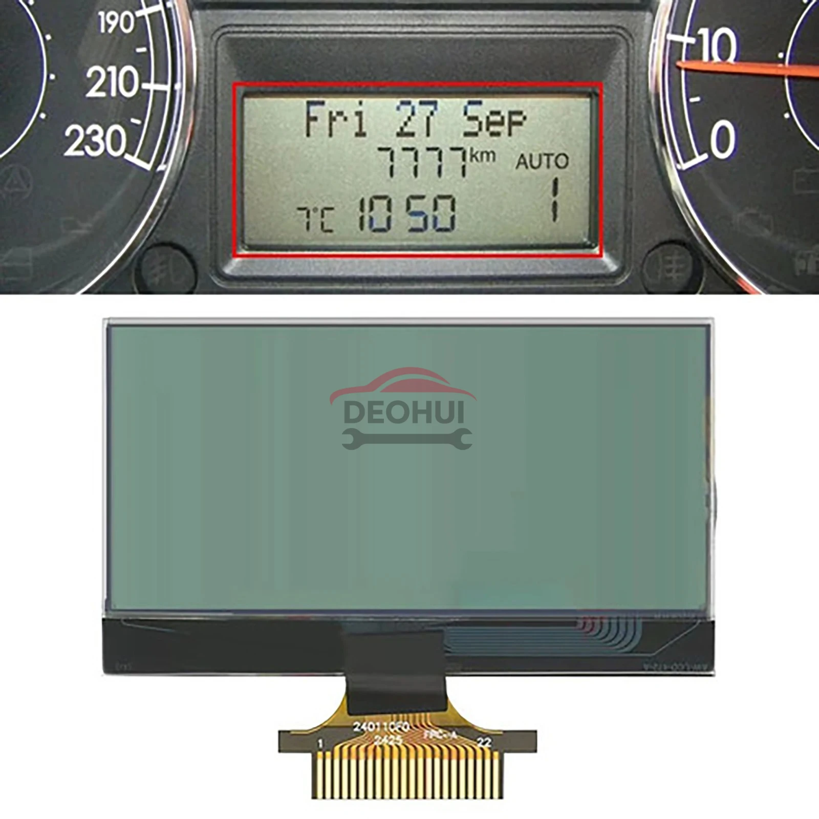 CSDOH 51701537390271 503001100300 LCD Display for Citroen Nemo Peugeot Bipper Fiat Linea Strada