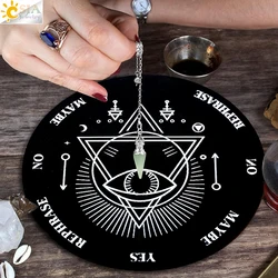 CSJA Spiritual Radiesthesia Crystal Pendulum Reiki Natural Stone Cone Pendant Pendulos Divination Dowsing Pendulums Jewelry T077