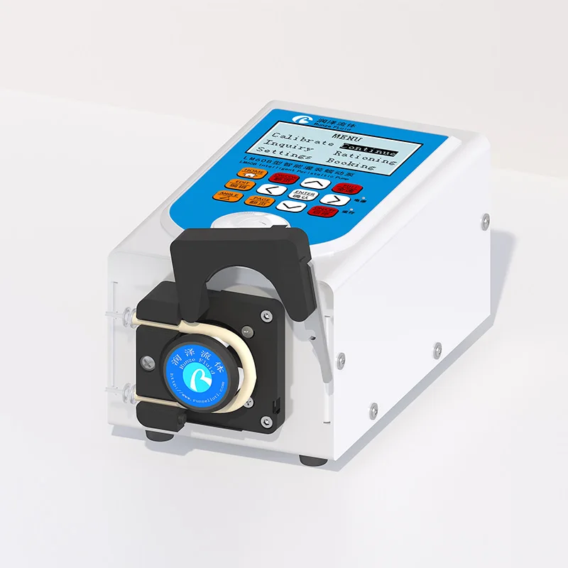 Mini Customizable OEM Peristaltic Hose Pump With 4 Rollers Low Pressure Electric Stepper Motor For Nucleic Acid Testing Liquids