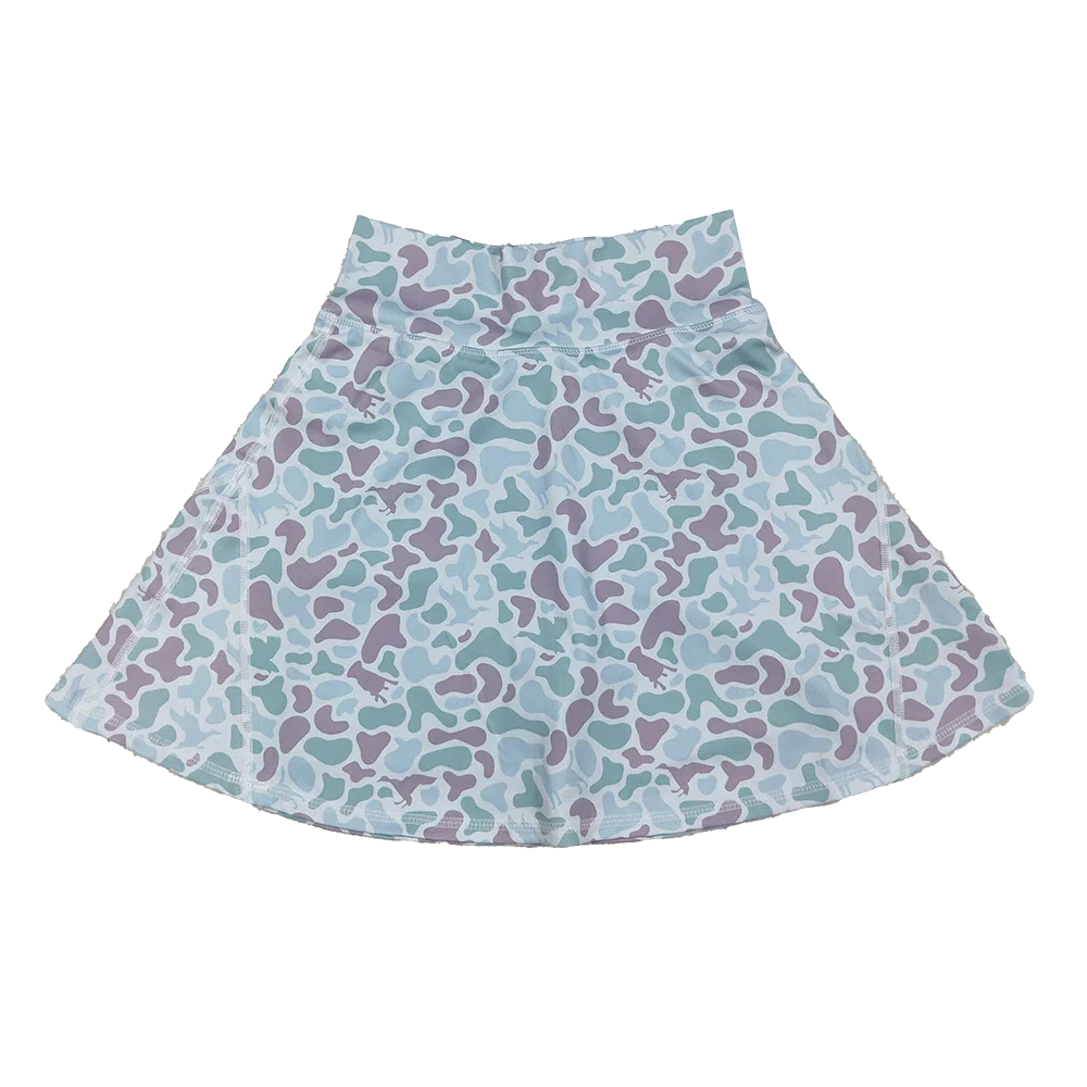 

9.24 Adult Women Western Green Camo Yoga Skorts