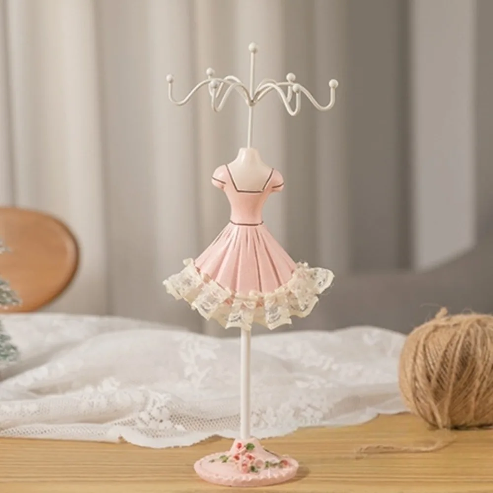 

Organizer Rack Dress Model Jewelry Display Rack Ring Luxury Necklace Mannequin Display Stand Rose Princess