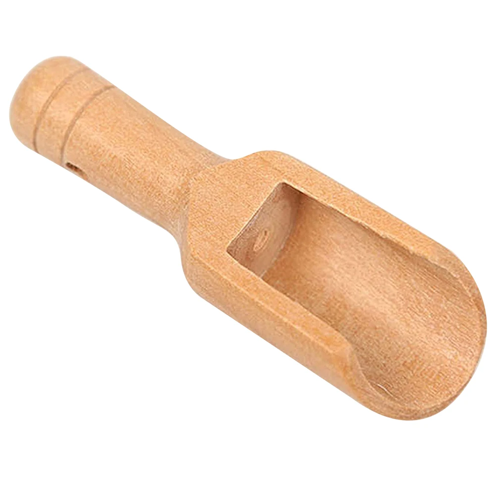 1pcs Wooden Handle Small Salt Shovel Scoop Teaspoon Ground Milk Powder Coffee Scoops Condiment Spoon