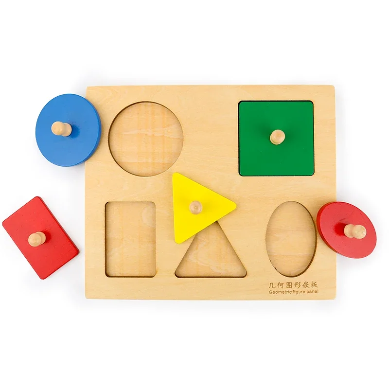 The Geometry Board Set Column Blocks Nested Toys