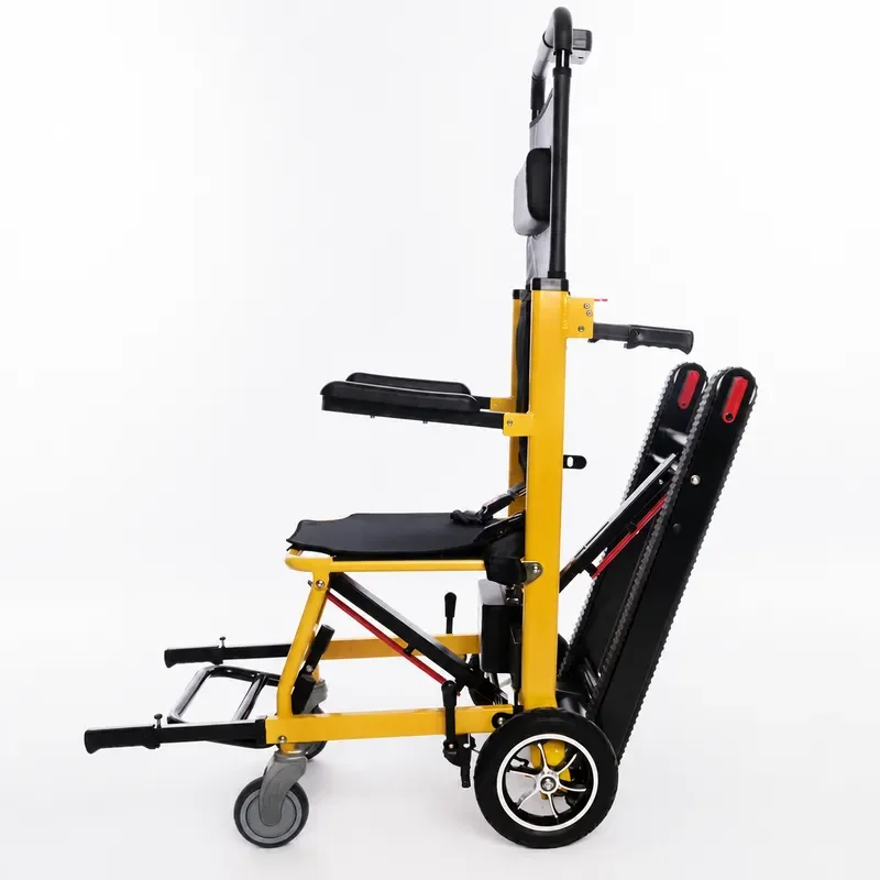 Electric Stair Climbing Wheelchair for Elderly and Disabled Portable Aluminum Alloy Crawler Chair Up and Down Stairs Transfer