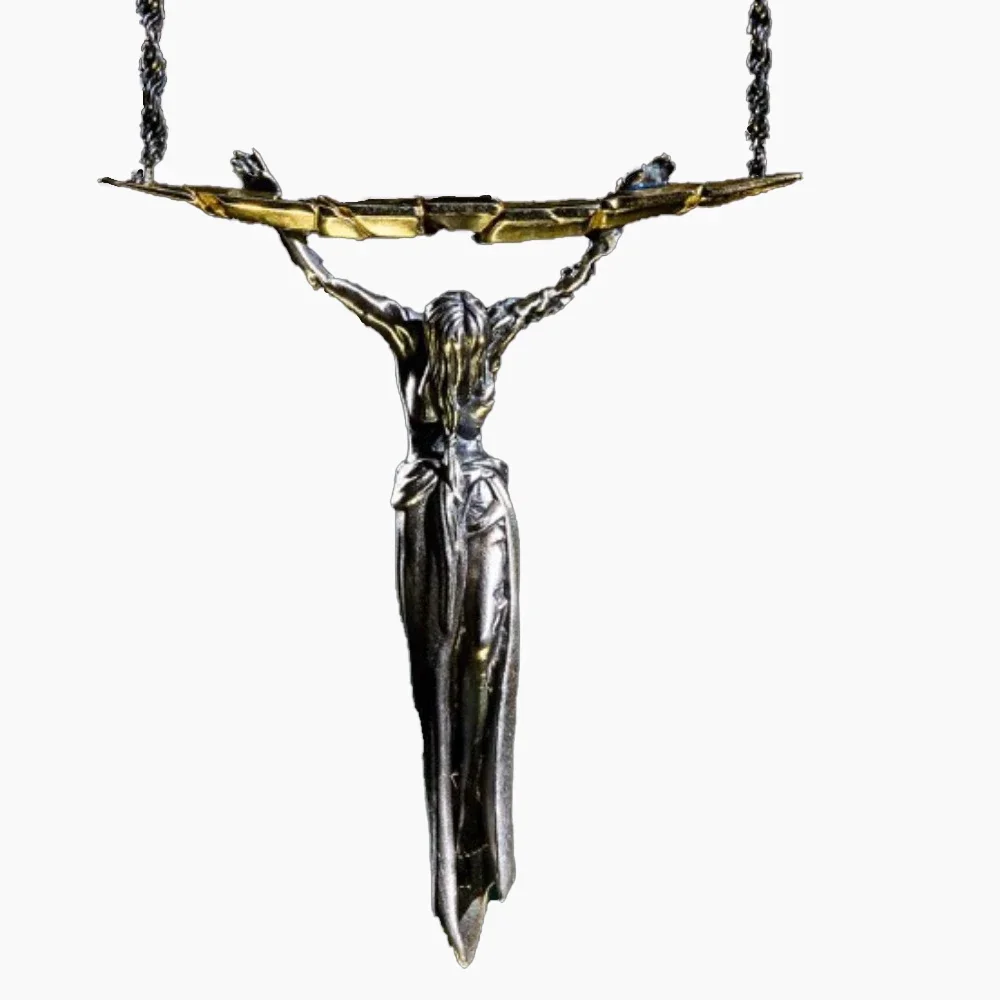 Simple Retro Game Around The Same Pendant Necklace Creative Fashion Trend Street Niche Party Men and Women Pendant Gift Jewelry
