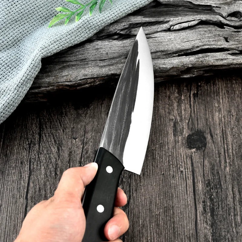 Hand Forged Meat Cutting and Boning Knife Kitchen Knives Professional Butcher Knife Sharp Cleaver Knives Meat Slicing Knife