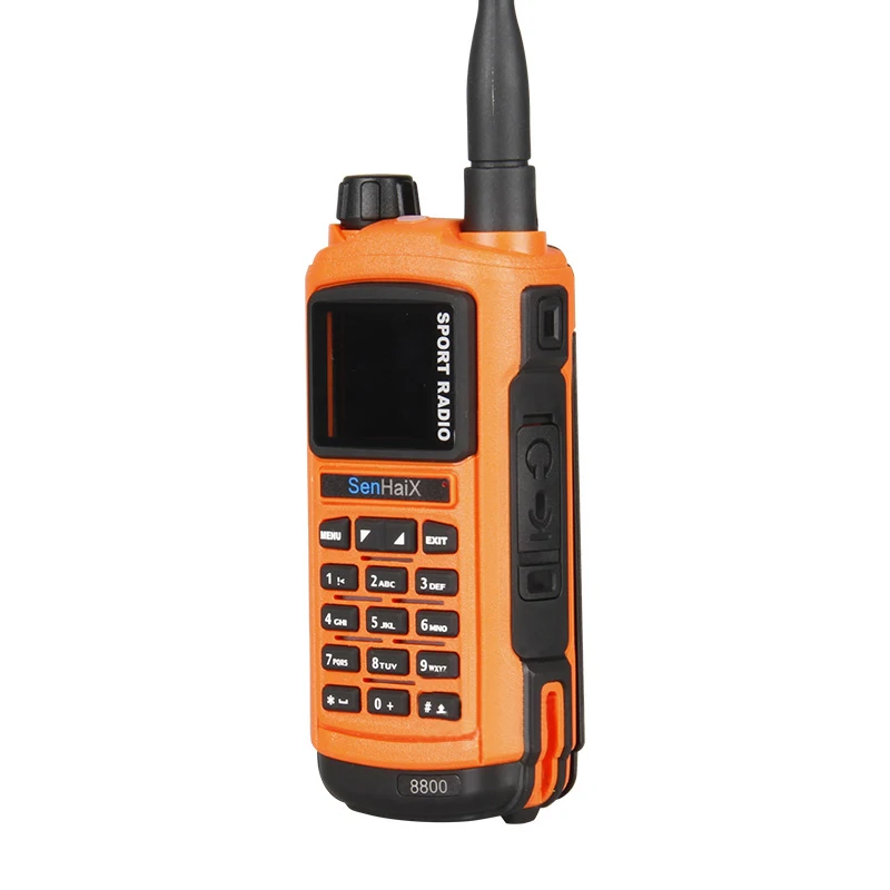 SHX-8800 VHF UHF Walkie Talkie 5W Handheld Transceiver Bluetooth Write Frequency Desktop Charger