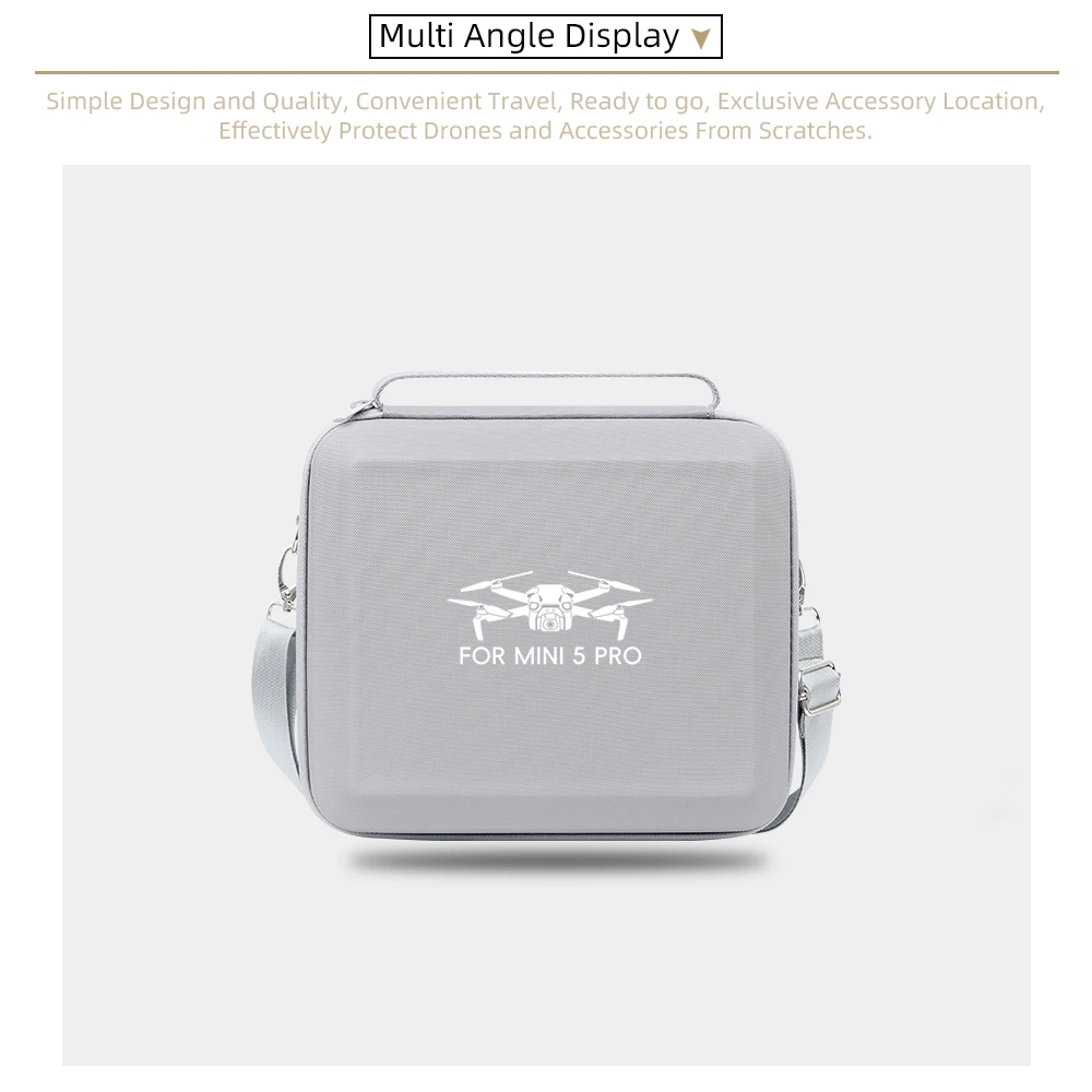 لـ DJI MINI 5 PRO حقيبة تخزين مضادة للضغط ومضادة للصدمات من البولي يوريثان