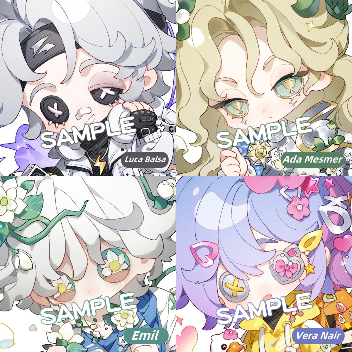 New Identity Ⅴ Game Graffiti Funny Pendant Keychain Cute Cartoon Anime Keyring Backpack Jewelry Accessories Cosplay Badge Gift