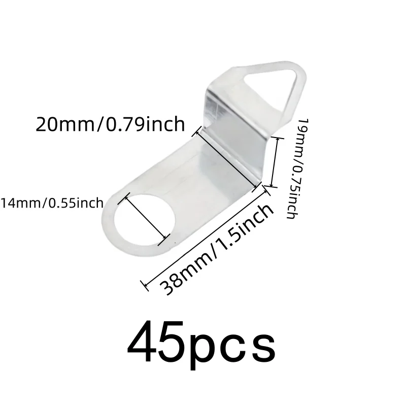 45 pcs Wall Clock Mounting Hooks, Secure Wall Mounting and Sturdy Metal Material, ideal for Clock Repair Replacement