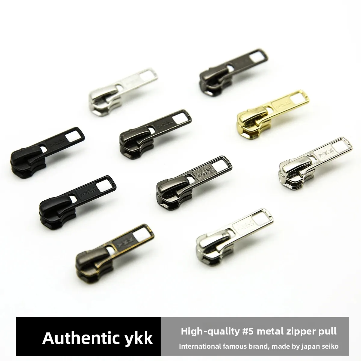 

15 Pieces YKK High Quality No. 5 Metal DA Slider Head Clothes Down Jacket Zipper Head Pocket Bag Zipper Accessories