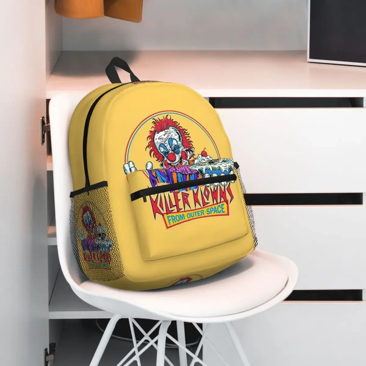 Killer Klowns From Outer Space Student Backpack School Bag Hiking Travel Daypack for Boys Girls Fashion Bookbag Shoulder Bags
