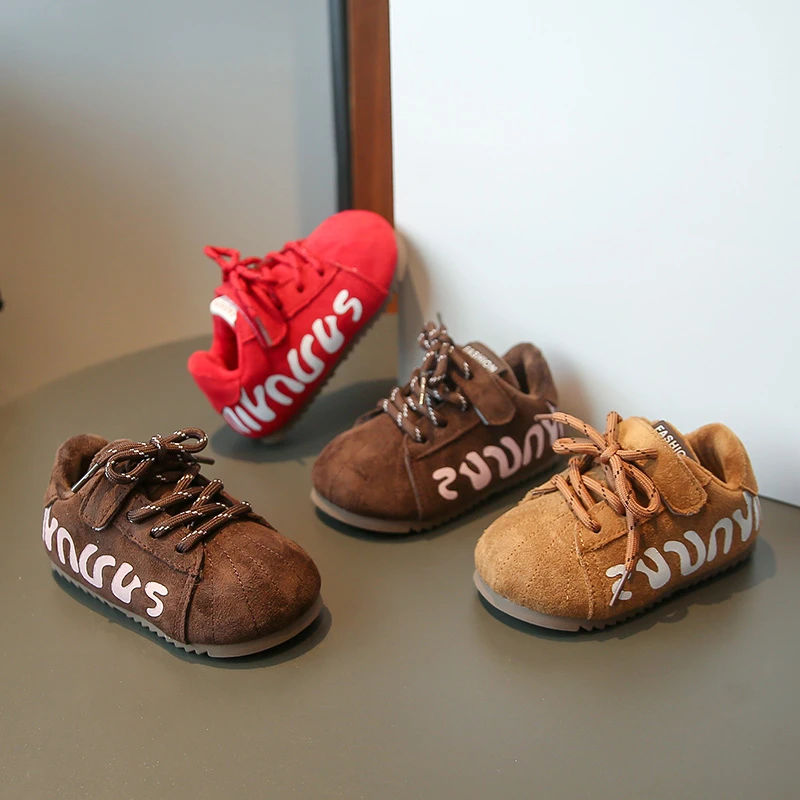 

Children Casual Shoes Suede Warm Versatile Kids Sports Shoes Hook&loop 2025 Winter New Boys Girls Fashion Shoes Trendy Comfort