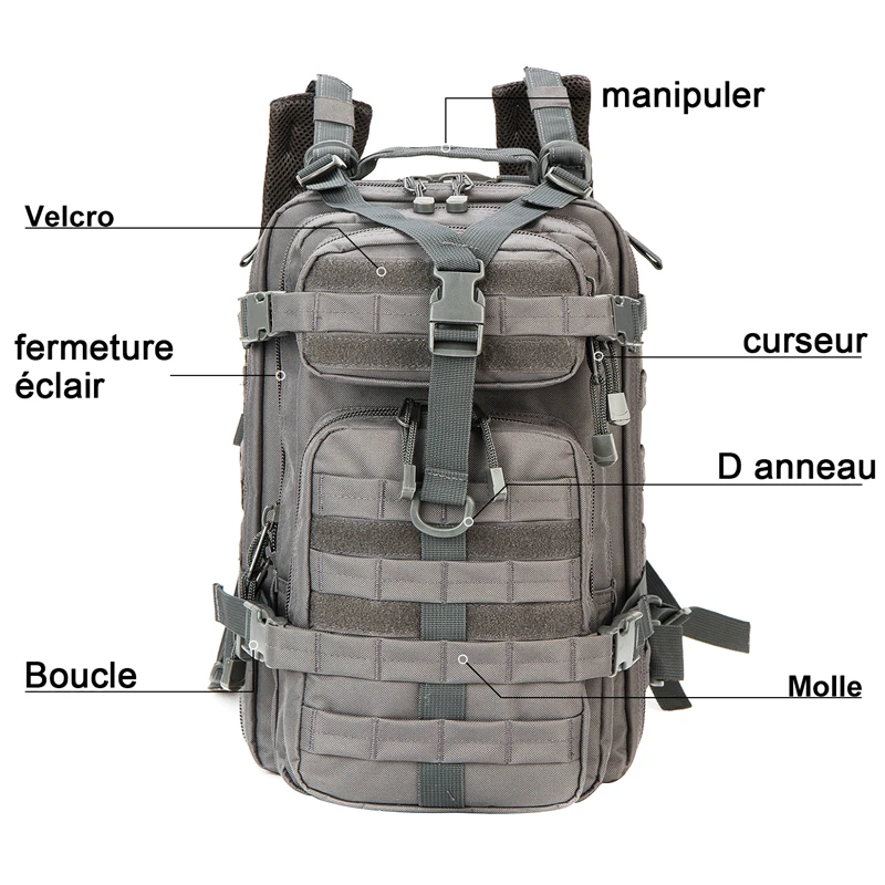 

Малый тактический рюкзак Moore Tactical 30 л, водонепроницаемый, для кемпинга, с множеством отделений, со склада в США