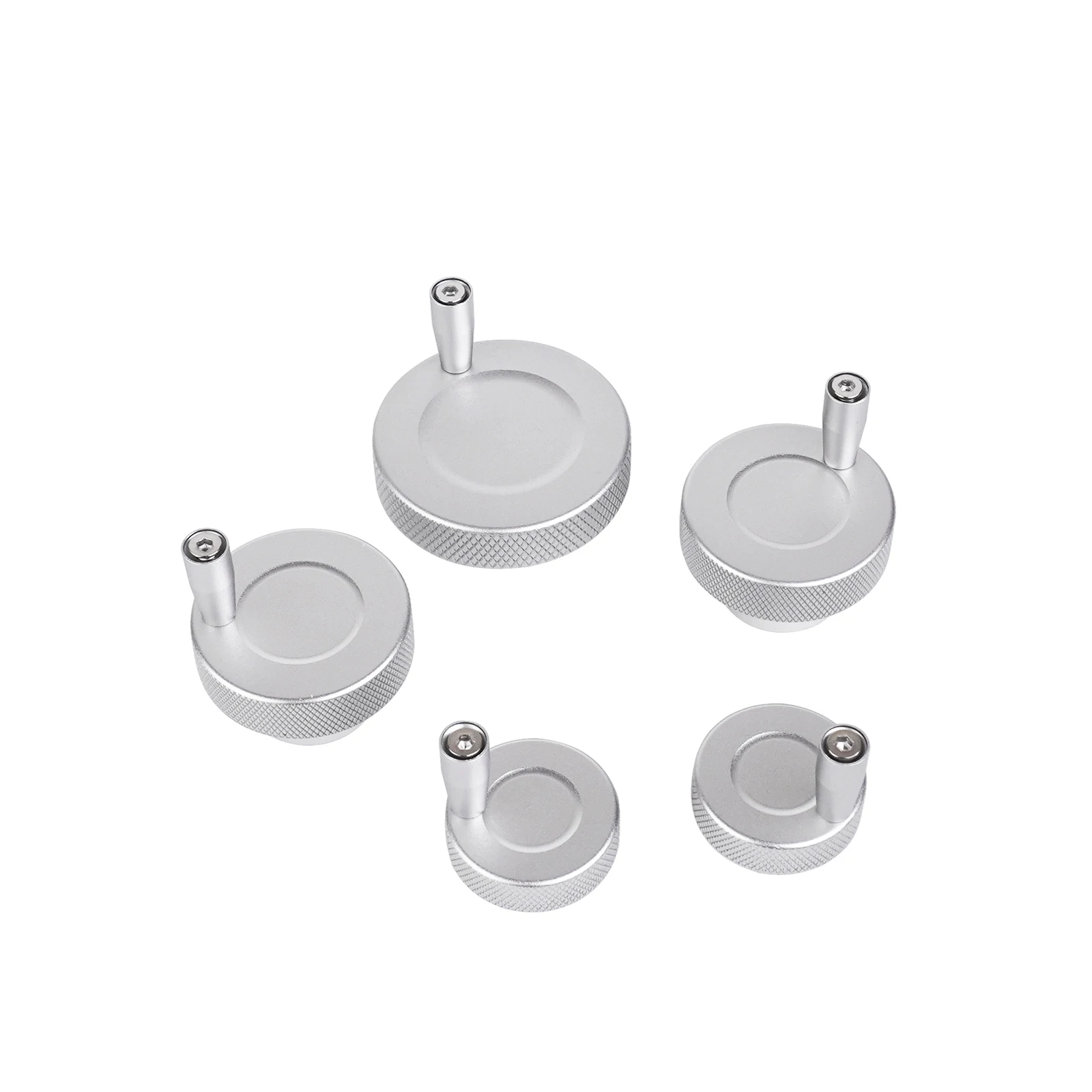 Aluminum Alloy Mini Handwheel 30/40/50mm Rotating Handle Embossed Stepper Motor Positioning Hand Wheel for CNC 3D Printer Parts