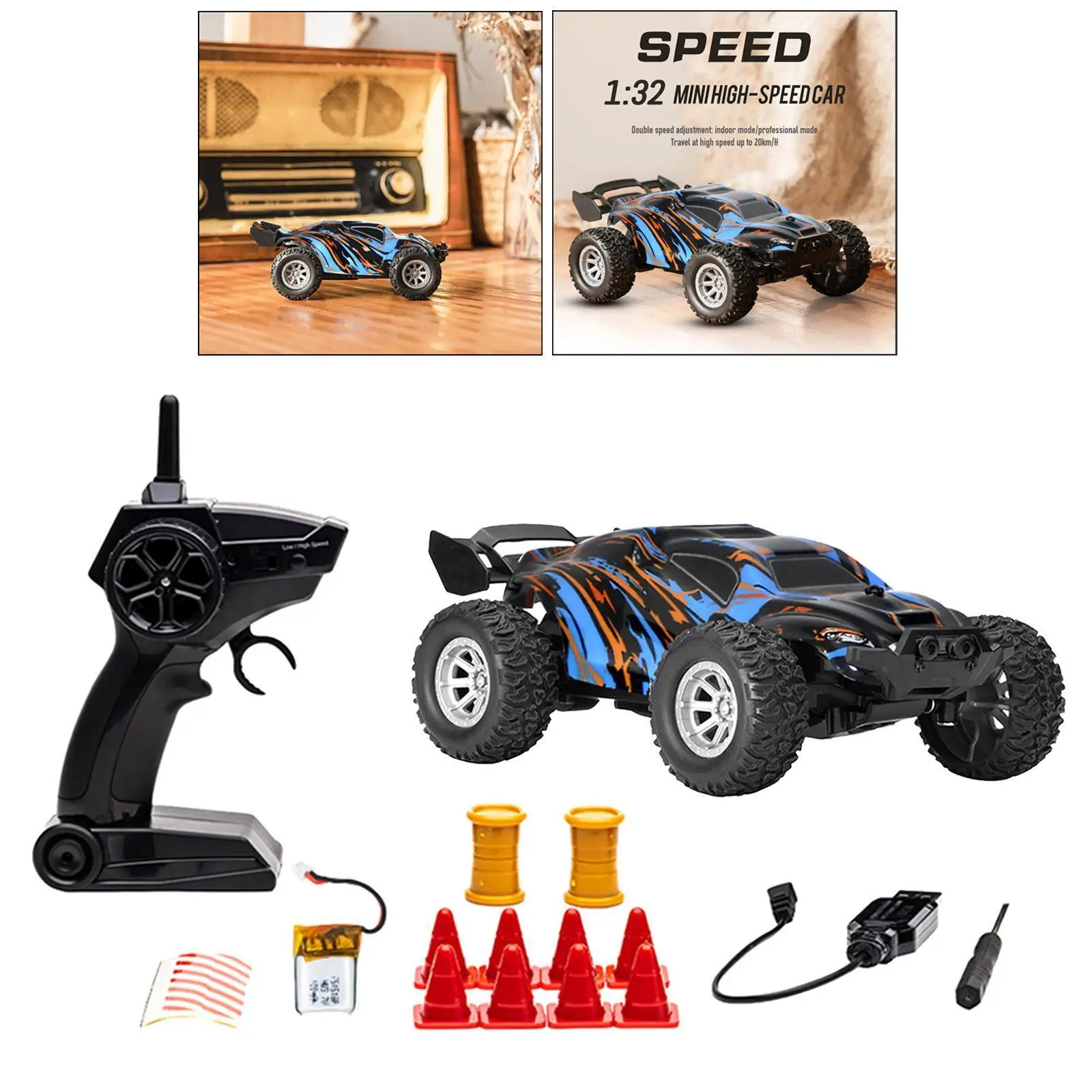 Mini RC Racing Car 20Km/h Waterproof 2.4G Remote Control Truck Buggy