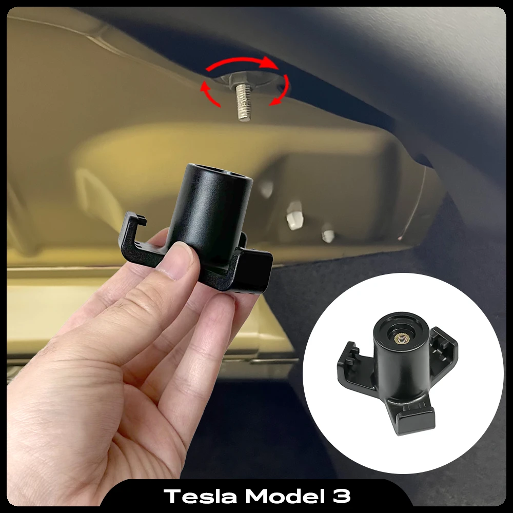 For Tesla Model 3 Trunk Hook Grocery Bag Hook Car Pendant Accessories Luggage Compartment Glove Bag Hook 2023 2022 2021