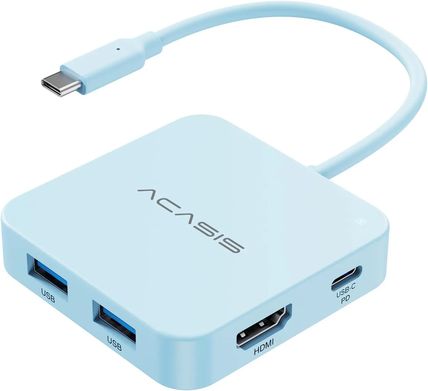 

6-in-1 USB C Hub: 4K@60 HDMI, 100W PD, 3 USB-A & 1 USB-C 10Gbps, for MacBook, Dell, Lenovo, Surface, iPad Pro