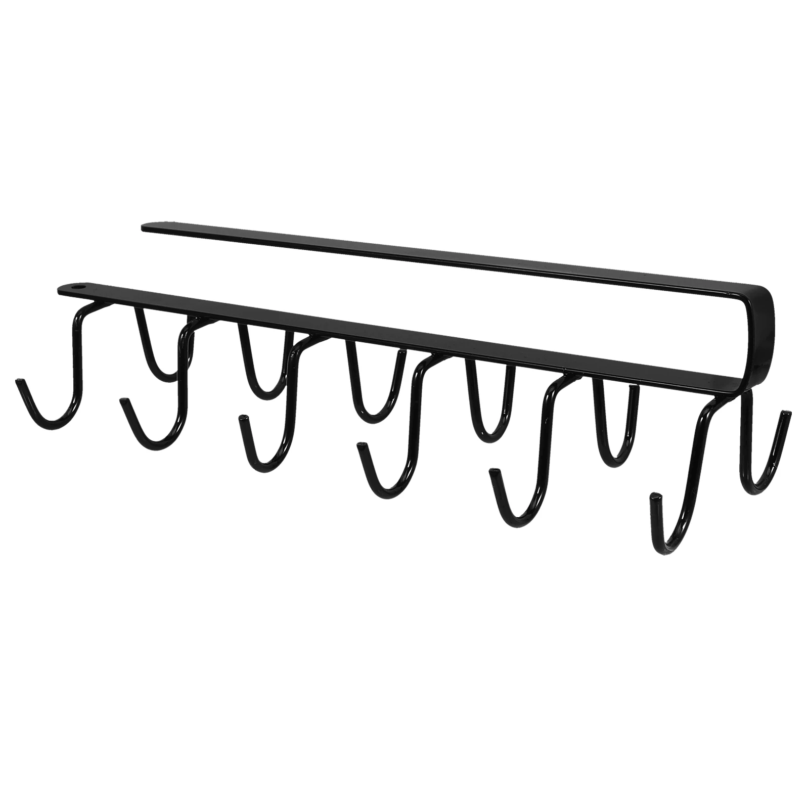 

Sturdy Iron Under Cabinet Mug Holder Hooks Row Space-Saving Kitchen Cup Rack Organizer Home Cafe Utensils Hanger Storage