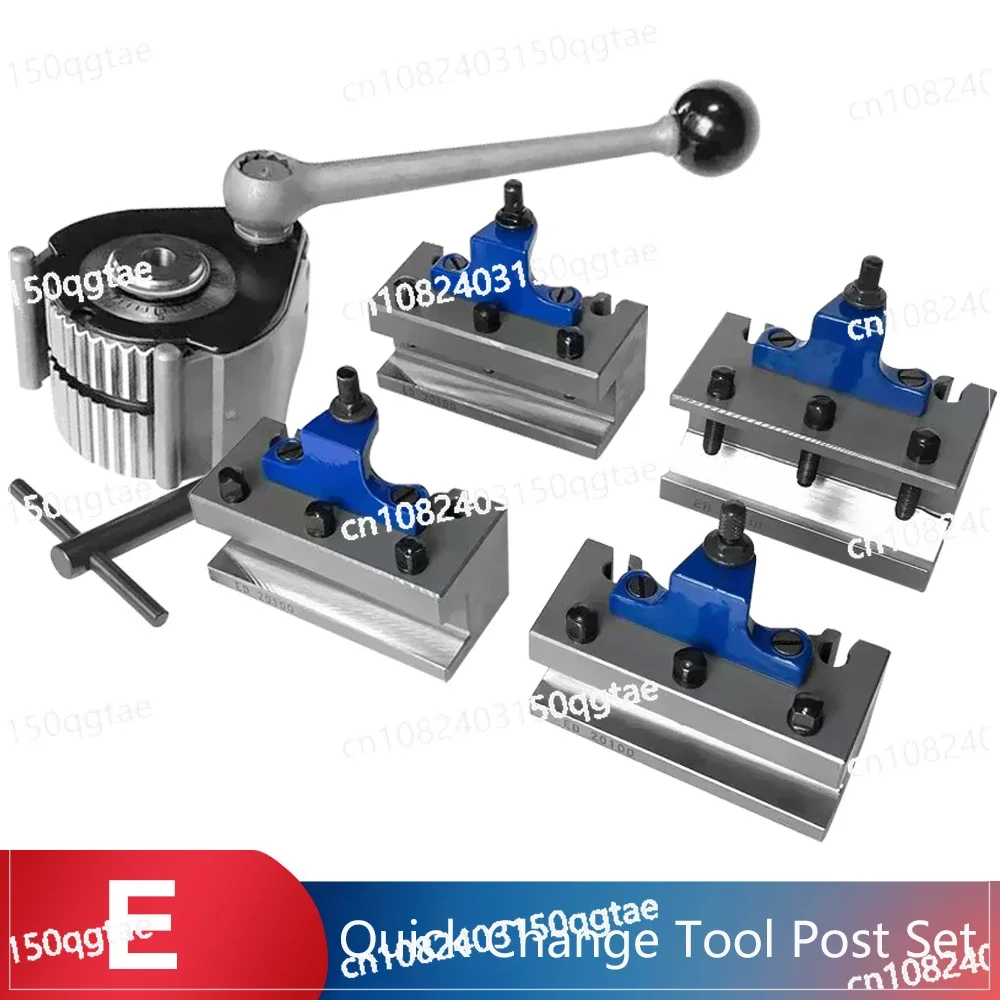 45#Steel E European Style 40-position Quick Change Tool Holder Post Set for Swing Dia 200-400mm,QCTP Turret Kit