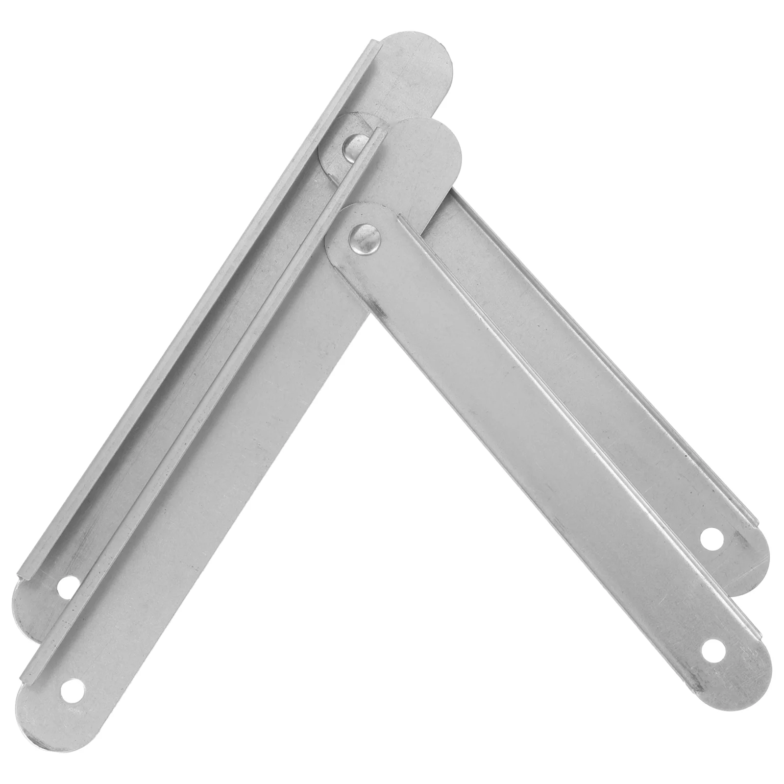 

2 Pcs Folding Ladder Parts Trapezoidal Joint Hinge Aluminum Alloy Small Step Heavy Duty Accessories