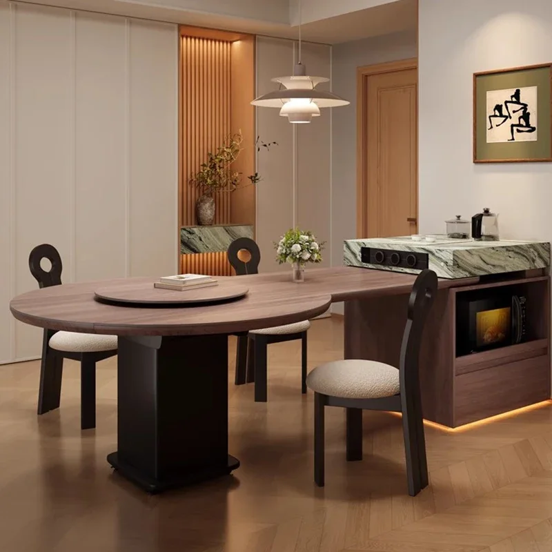 

Round Extending Dining Table Hallway Center Kitchen Nordic Dining Table Living Room Designer Mesas De Comedor Home Furniture