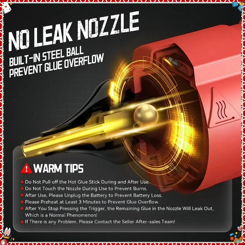 Elektrická tavná lepicí pistole Milwaukee pro kutily, tavná lepicí pistole pro dekoraci obalů pro bateriové elektrické nářadí Milwaukee - náhled 5