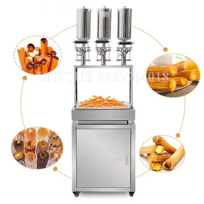 Factory Directly Bakery/Snack Shop Electric Churros Maker Homeuse Churros Machine Spanish Churros Cylindrical Fryer Machine