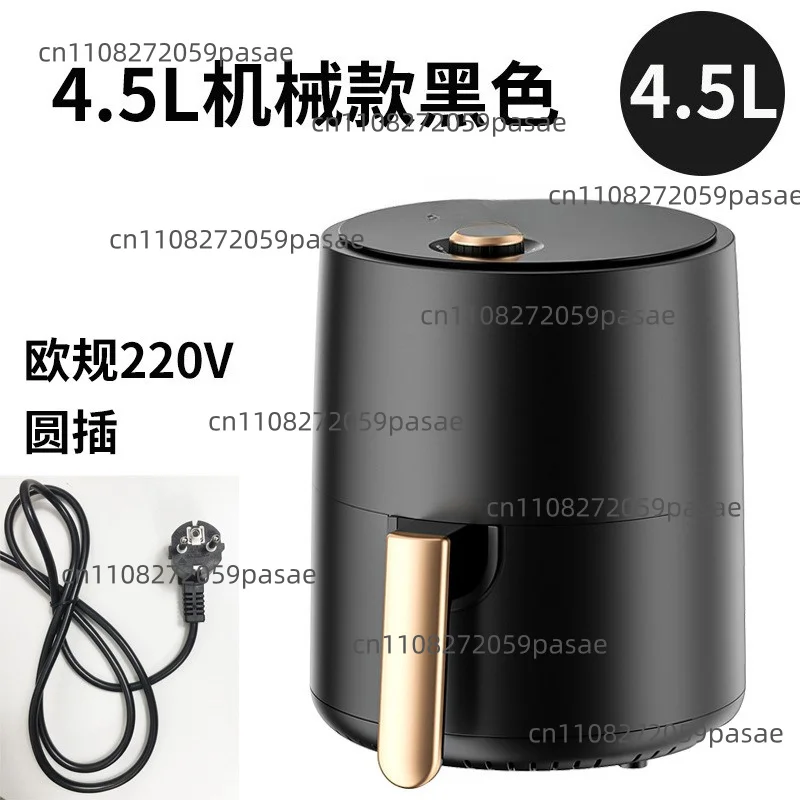Smart Touch Screen Air Fryer, 110V/220V Dual Voltage Oil-Free Cooker with Digital Display - EU/US/UK Plug for Home Kitchen