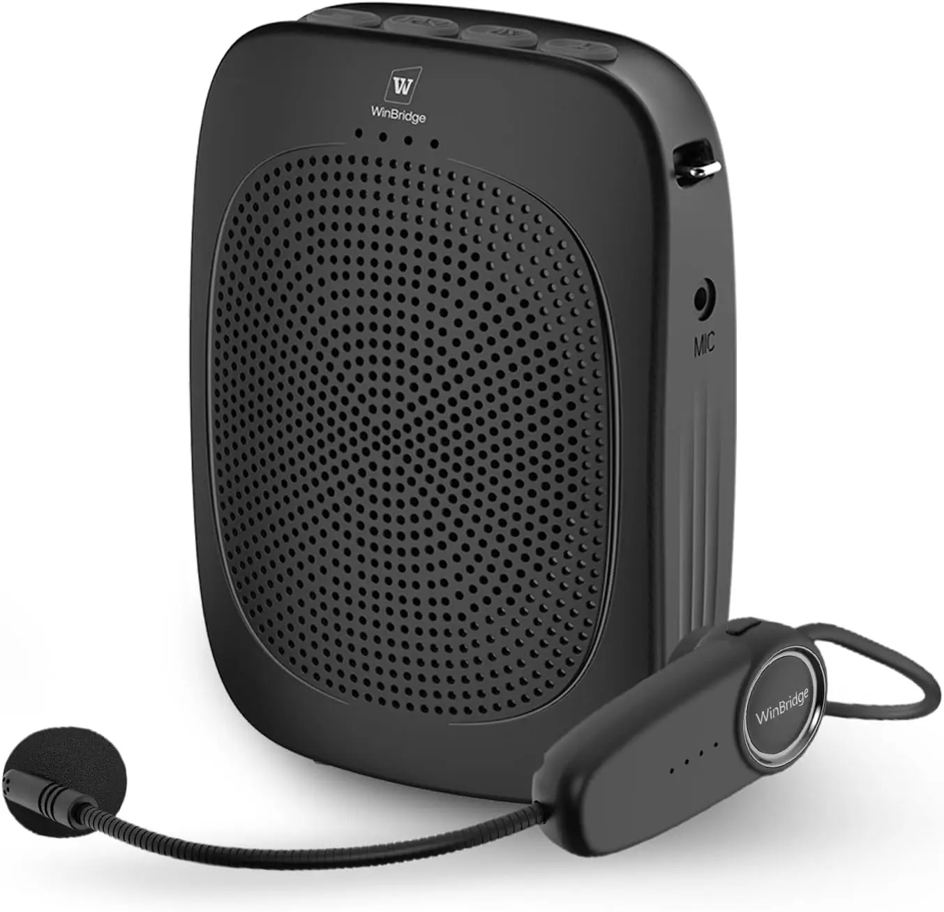 

Wireless Voice Amplifier with Headset Microphone, Portable Bluetooth Speaker for Classroom Teaching, 15W PA System