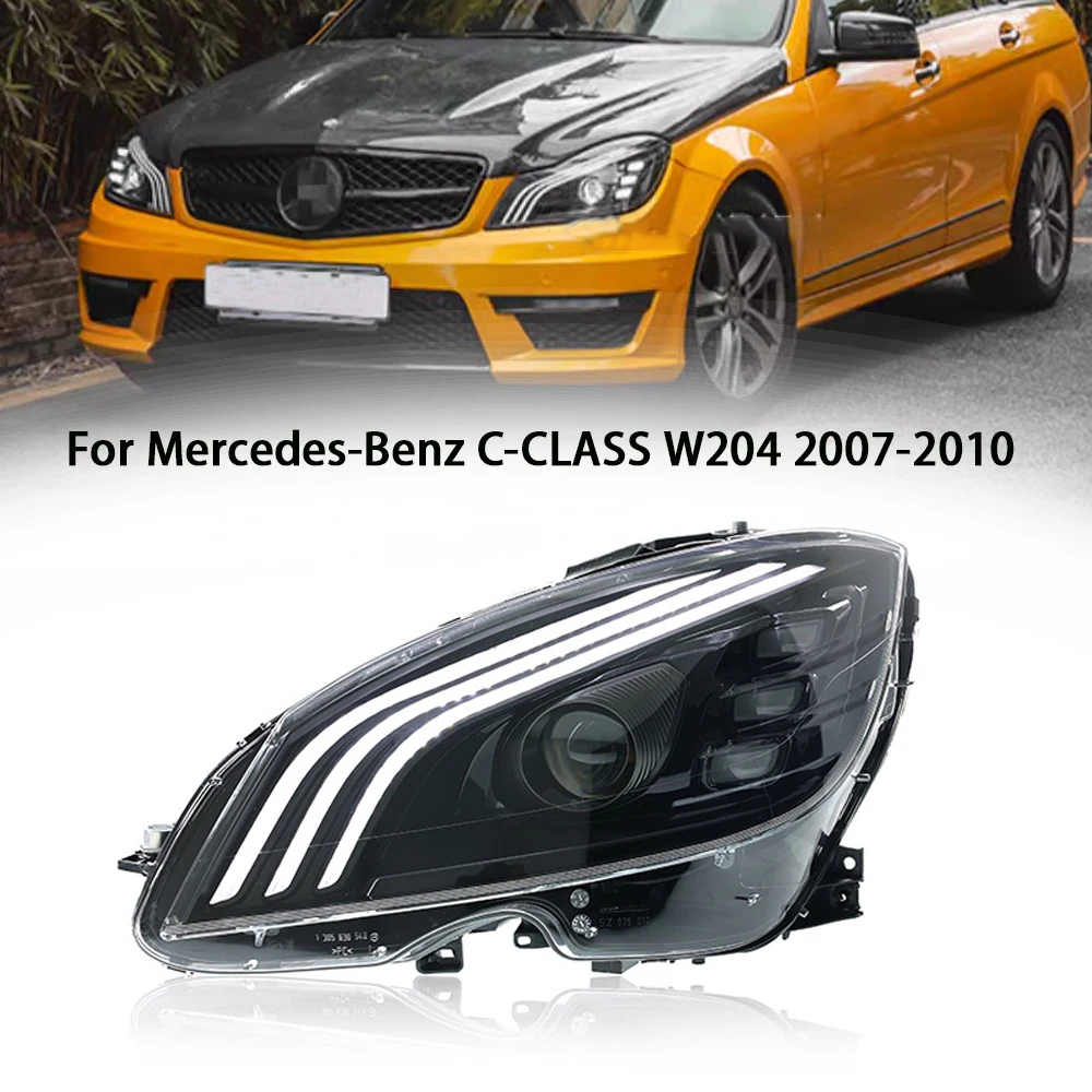 

Головная фонарь для Mercedes-Benz C-Class W204 2007-2011 гг., модифицированная модель, дневная лампа для поворота, освещение