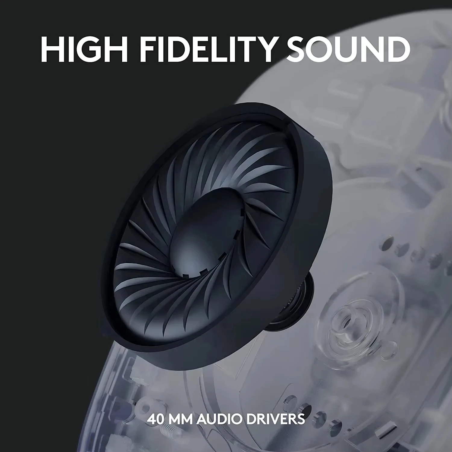 سماعات الألعاب Logitech G435 - موديل بلوتوث فوق الأذن، مصممة لأجهزة الكمبيوتر الرياضية الإلكترونية، مثالية للعب "ألعاب الجوع"