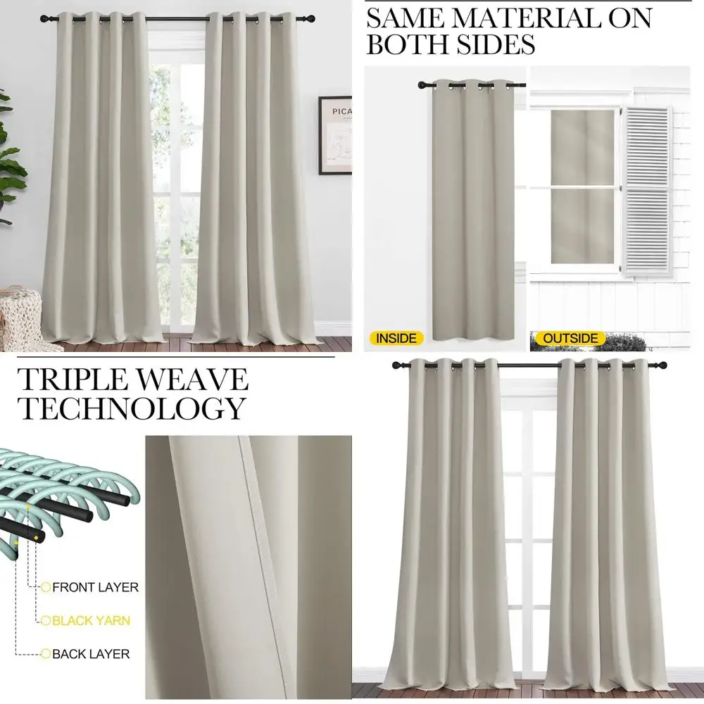 

Длинные шторы в стиле бохо-ферма, 120 дюймов, ширина 55 дюймов, пара для спальни и гостиной, для обеспечения приватности