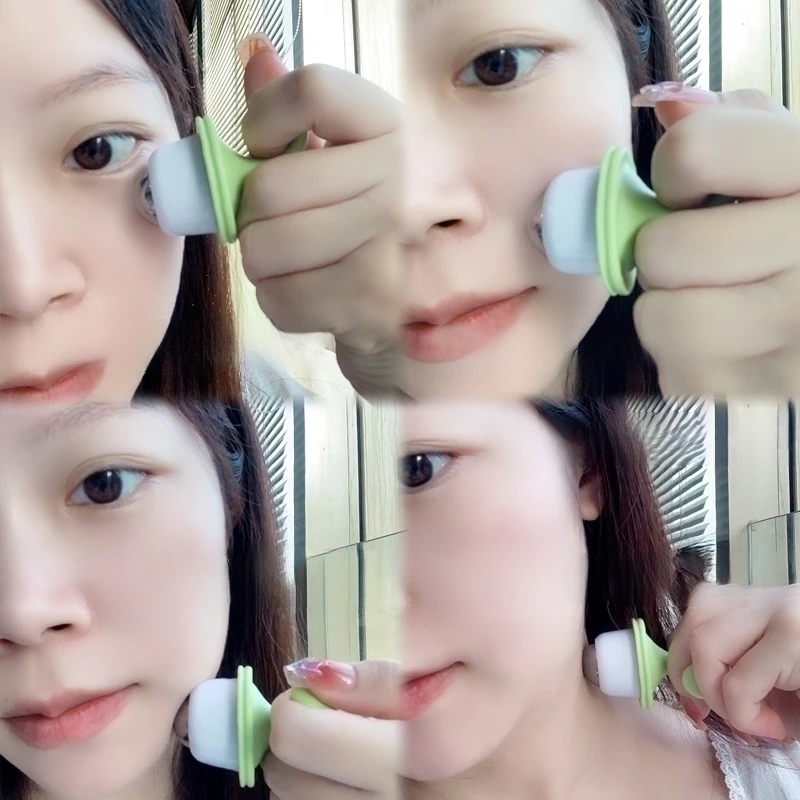 2/1Pcs Potted Plant Eye Massager Portable Ice Compress Rollerball for Puffiness & Dark Circles Relief Travel Face Neck Care Tool view 5