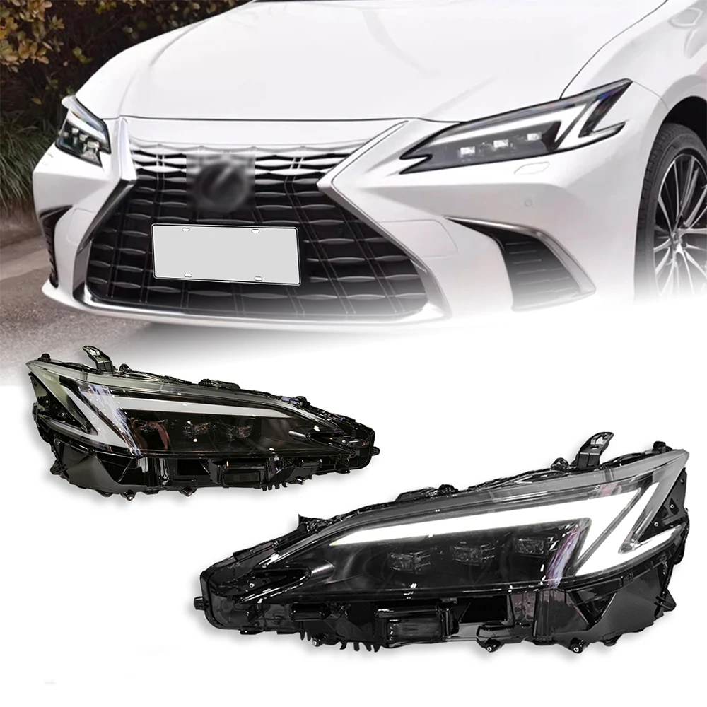 

For Lexus ES 200 260 300 2018-2024 Car Front Lamps Assembly Upgrade 2025 Style LED 3 Projector Lens Tools Accessories