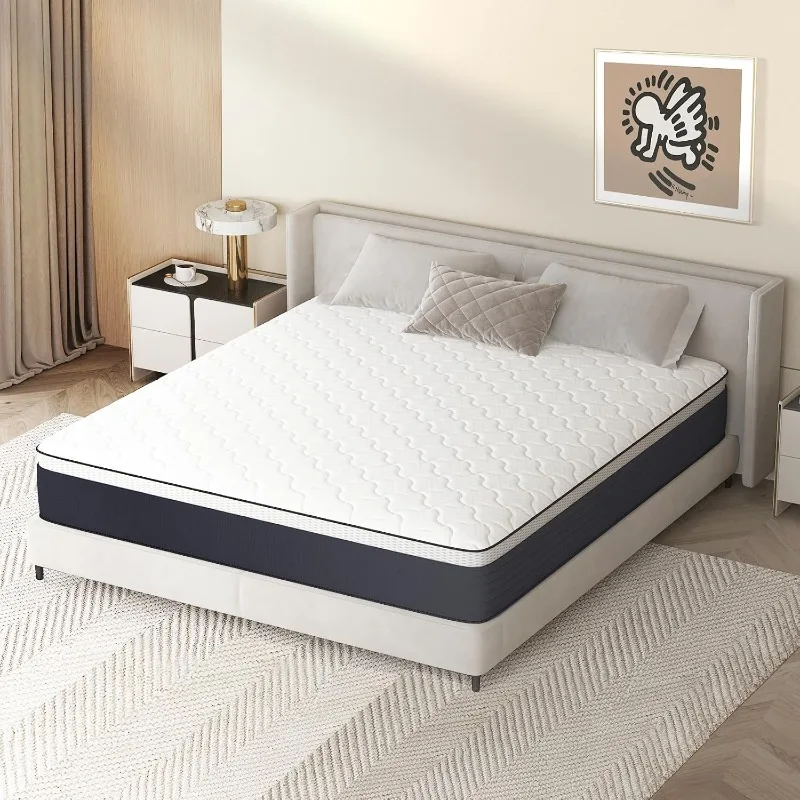 Queen Mattress, 10 Inch Upgrade Cooling Memory Foam Mattress in A Box, Sturdy Memory Foam Mattress