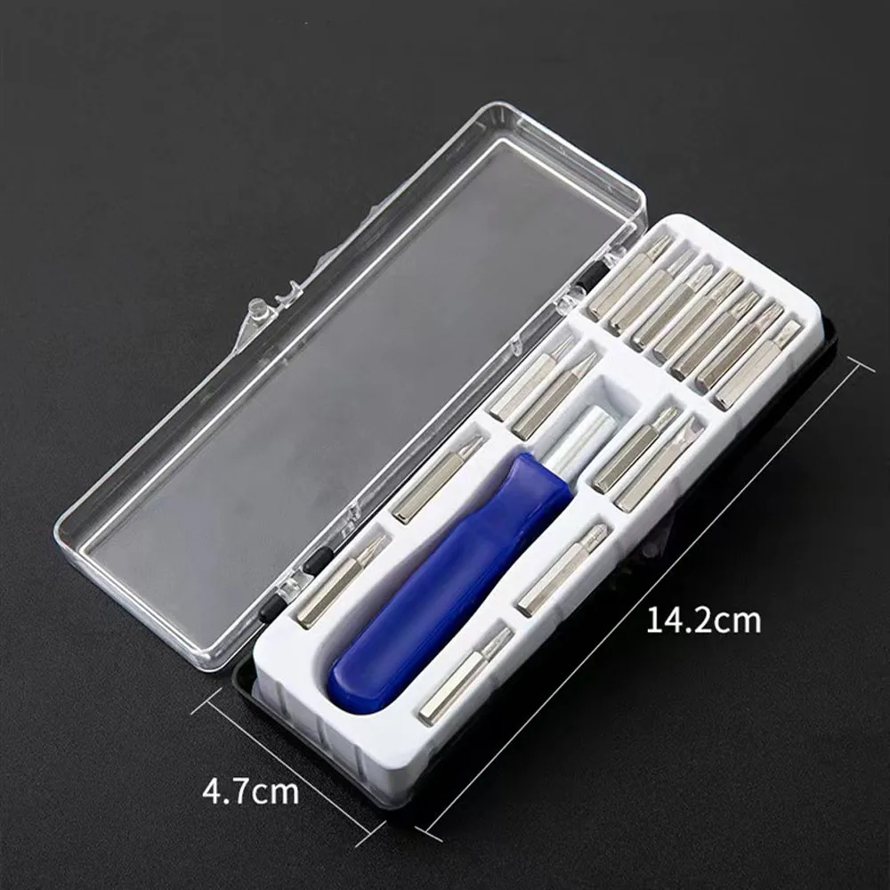 1Box 16 In 1 Multifunctional Screwdriver Set Screw Driver Bits Home Repair Magnetic Screwdriver Bit Kit Hand Tools