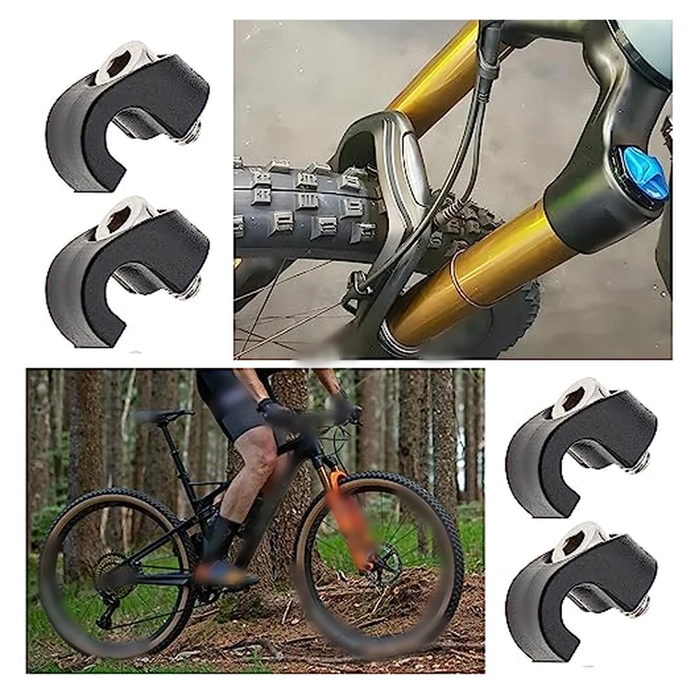 Bicycle Front Fork Brake Line Fixing Buckle Brake Line Shift Brake Cable Clamp Guide For Mountain Bike Cycling Accessories